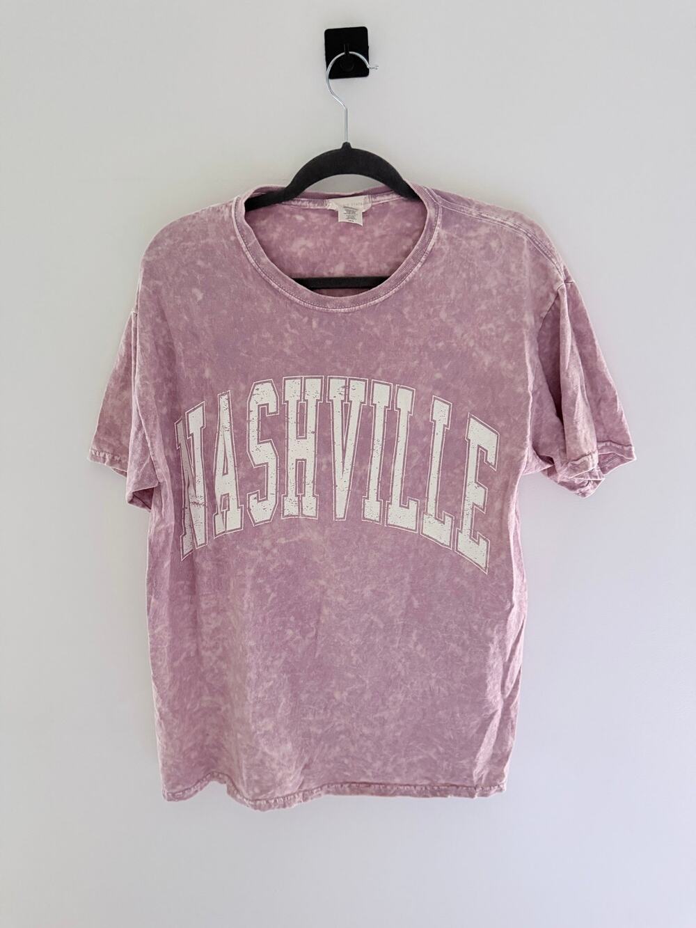 Altar'd State Mauve Pink "Nashville" Mineral Wash Tee-Size M/L